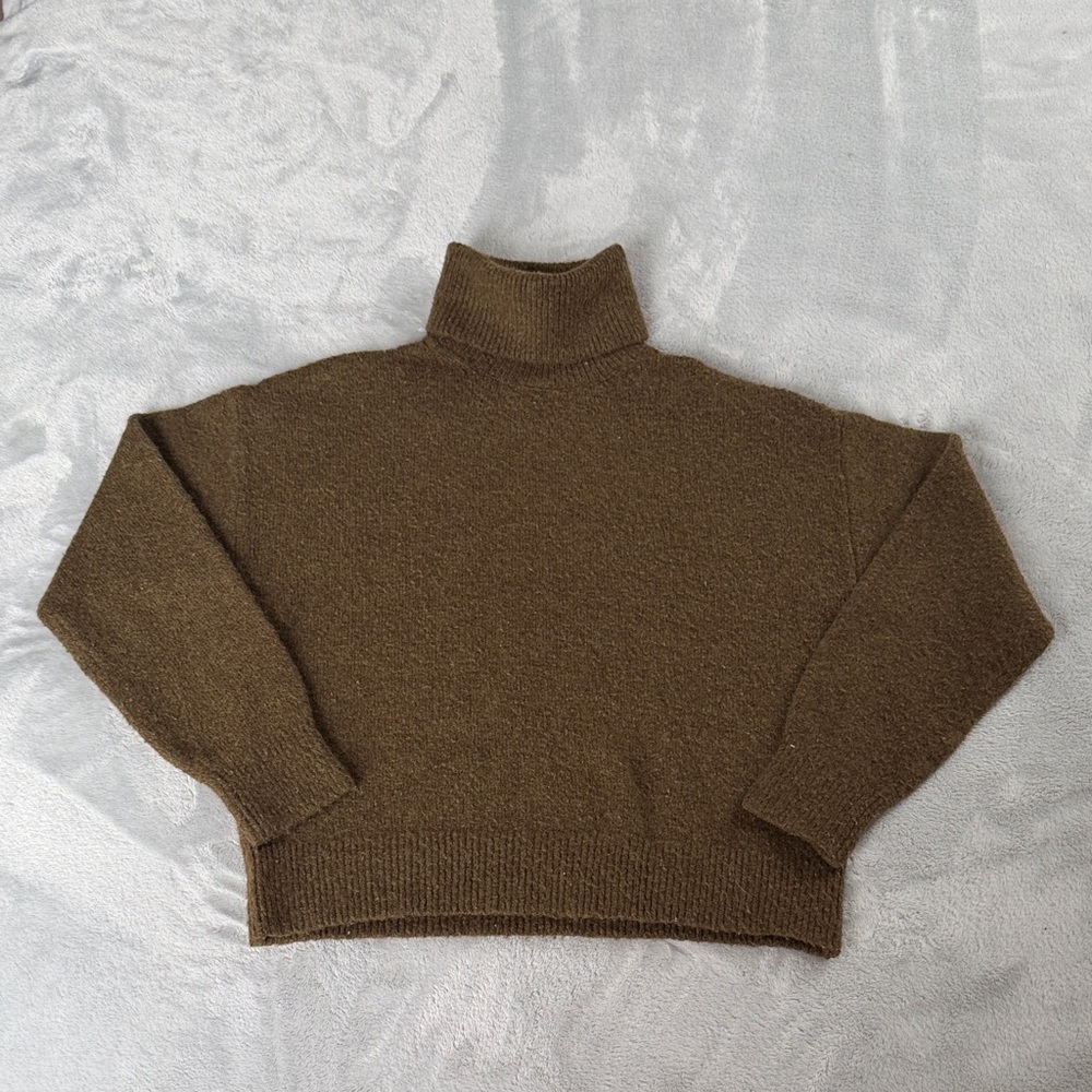 H&M Olive Turtleneck Sweater